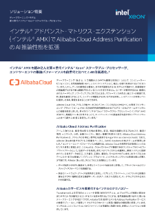インテル® AMX で Alibaba Cloud Address Purification の AI 推論性能を拡張