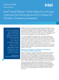 Sonoscape and Intel® oneAPI Brief