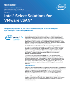 Intel Select Solutions for VMware vSAN v2